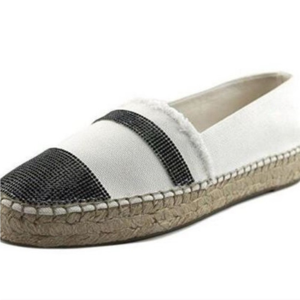Kendall & Kylie Women's Black and White Espadrille Shoes